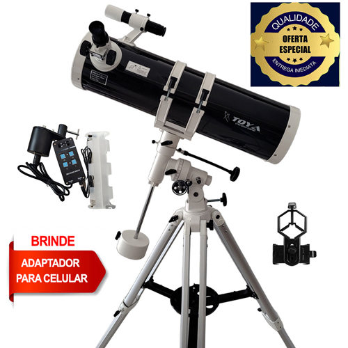 Telescópio refrator 150mm com motor de rastreio e maleta